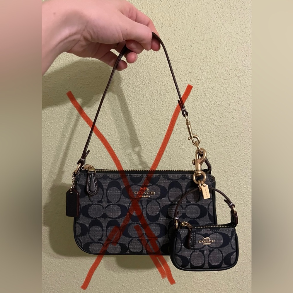 Coach MINI Denim Bag Charm! - Picture 6 of 7